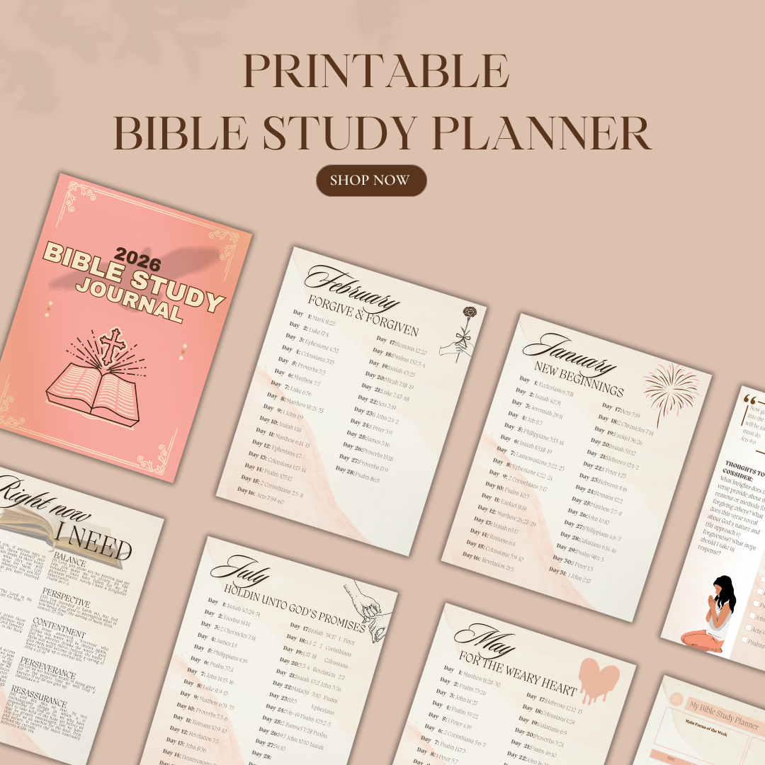 2026 Bible Study Journal Printable