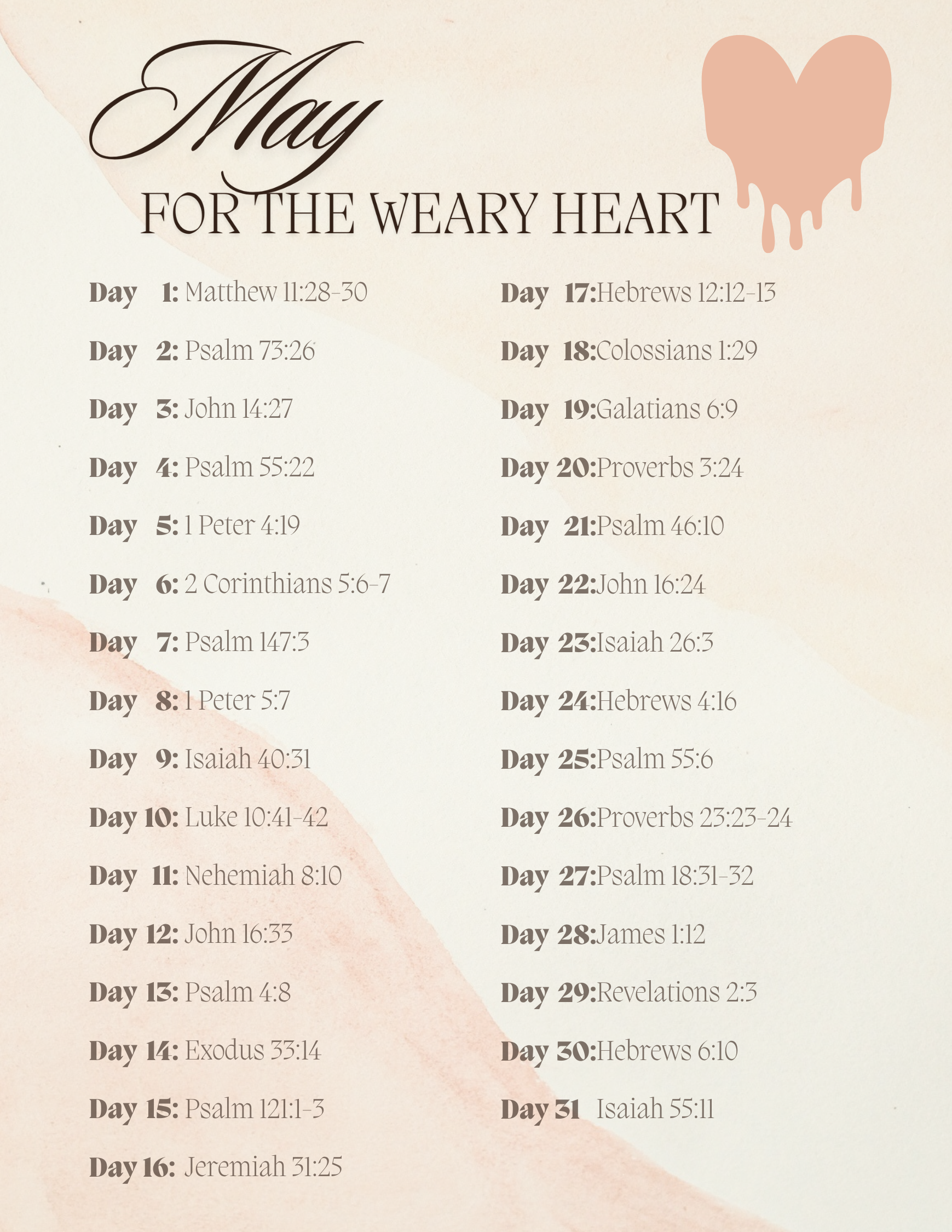 2026 Bible Study Journal Printable