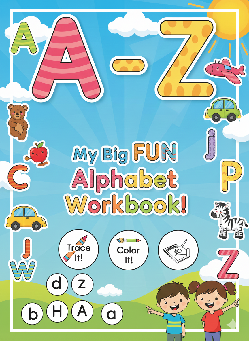 Alphabet Workbook A–Z Printable