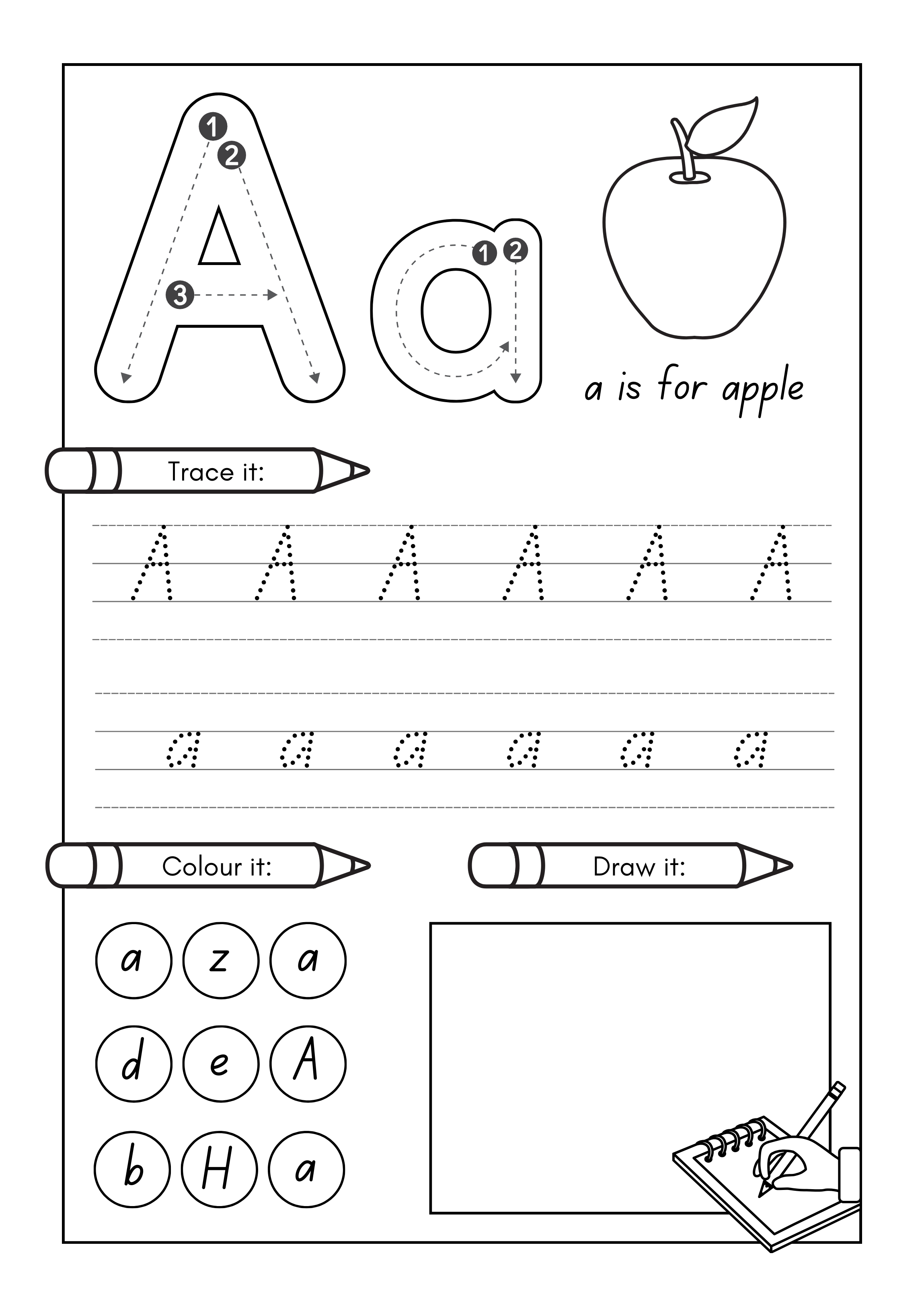 Alphabet Workbook A–Z Printable
