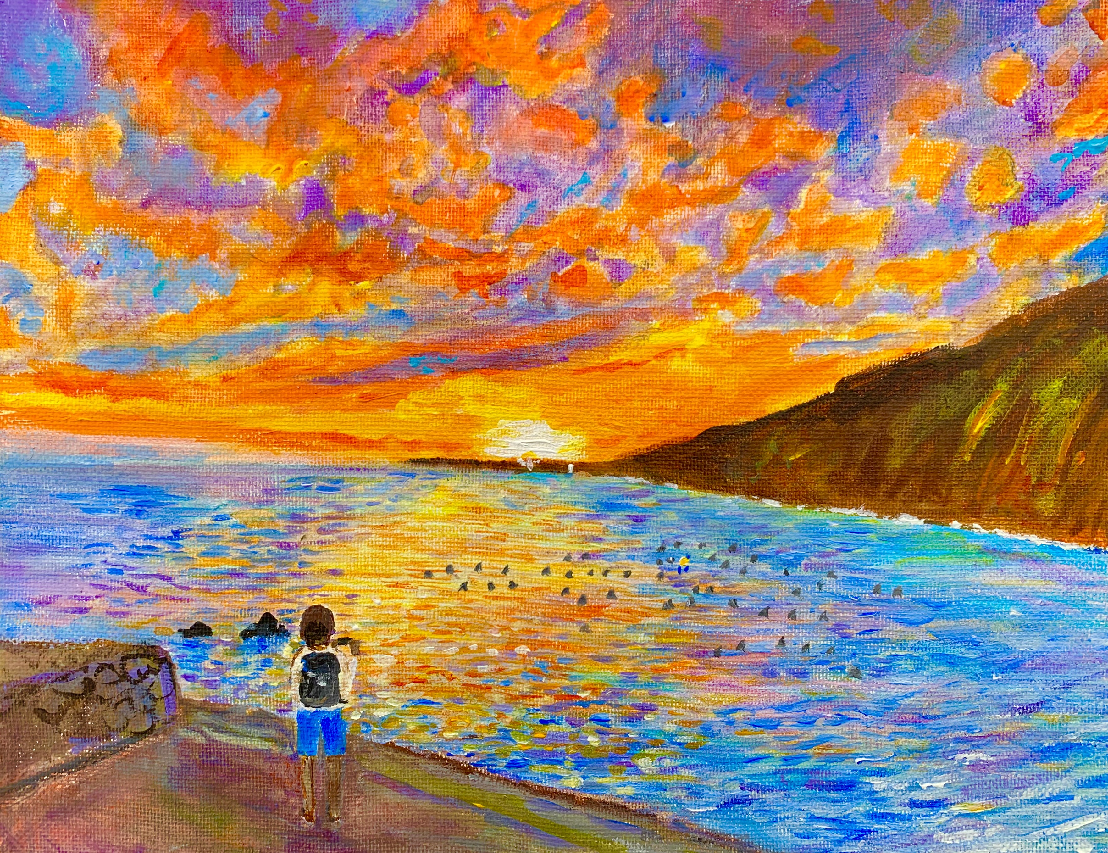 Sunset at Kealakekua bay
