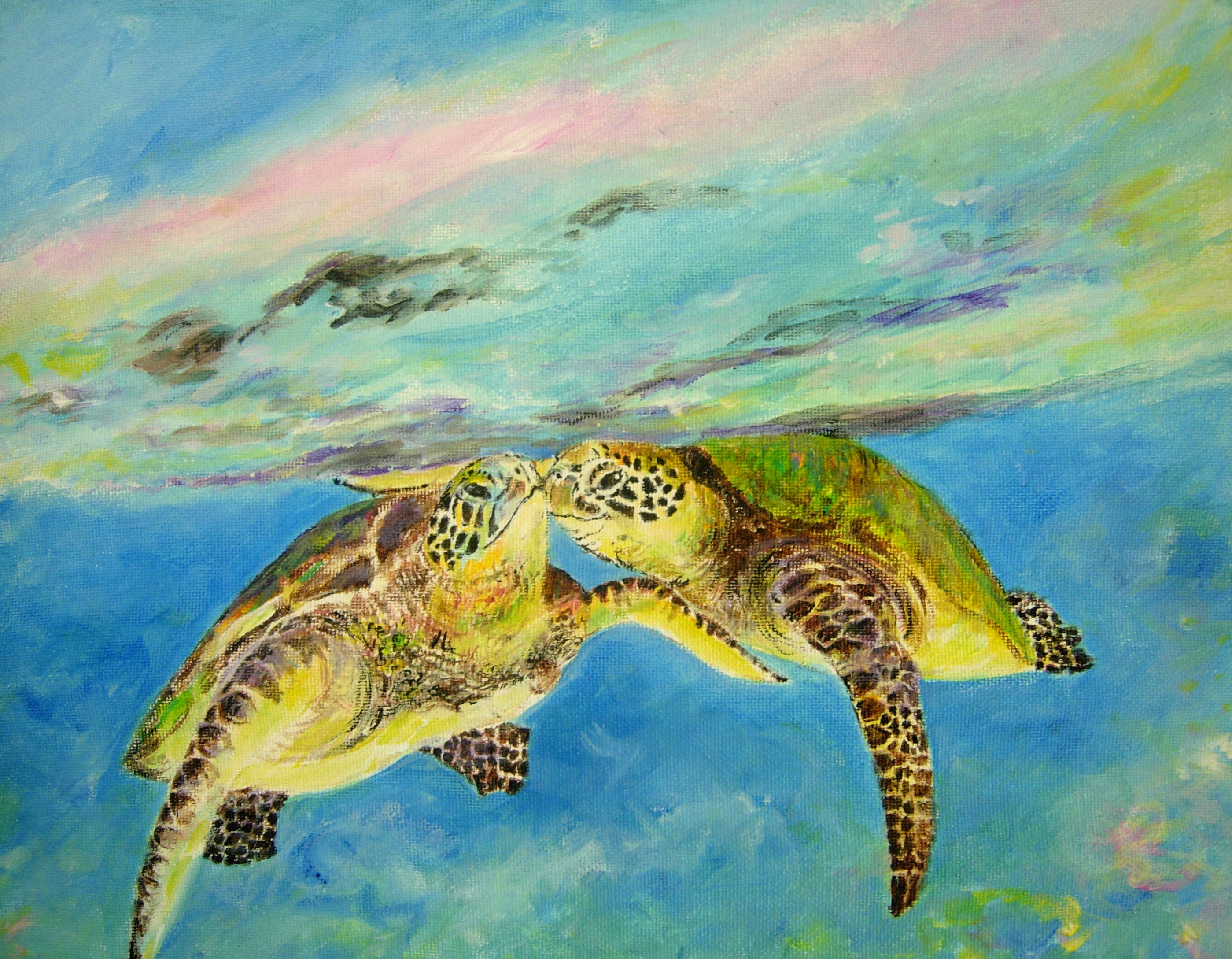 Kissing turtles