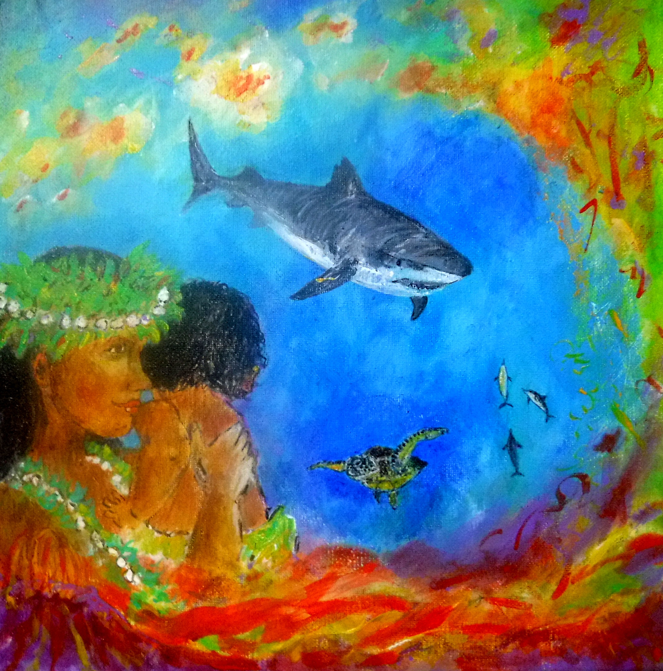 Pele and the shark amakua