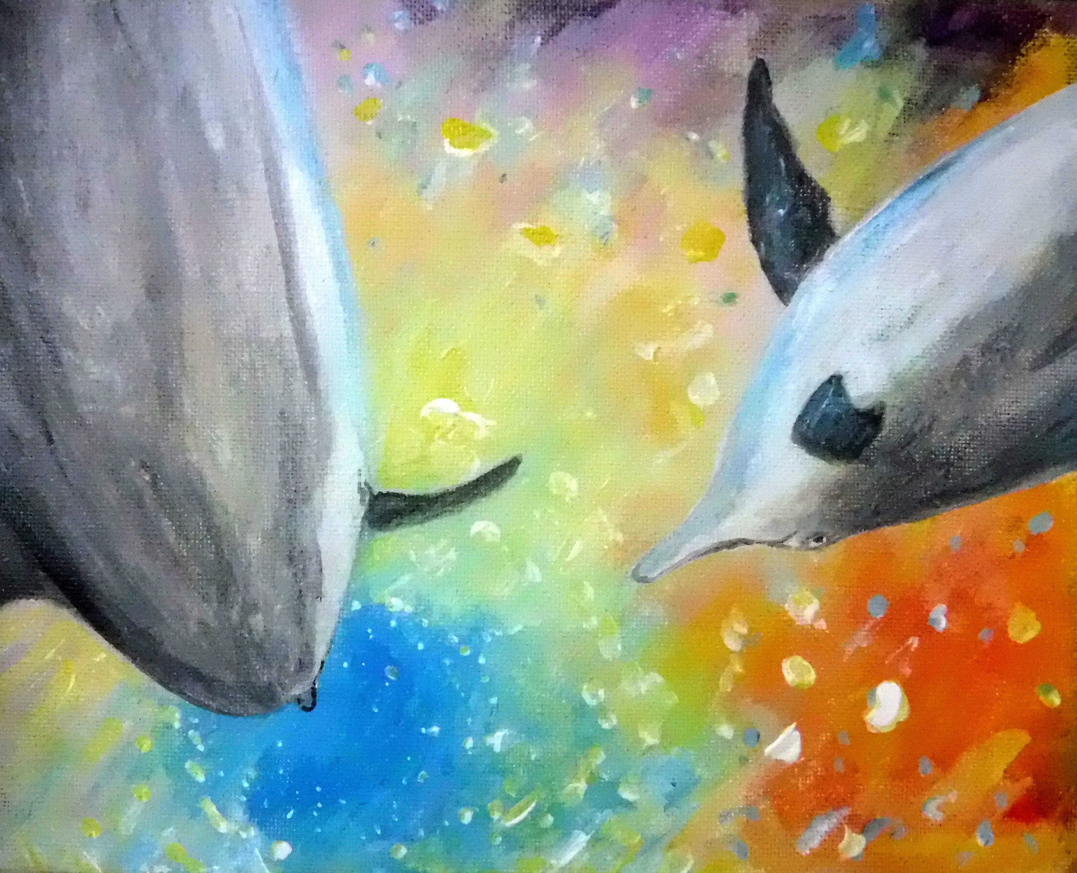 Playful dolphins