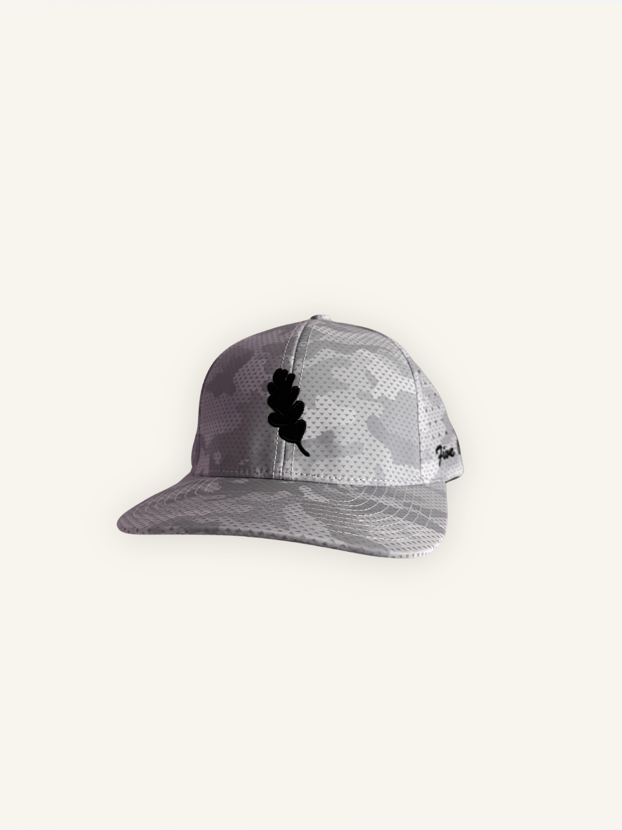 White Camo Performance Golf Hat