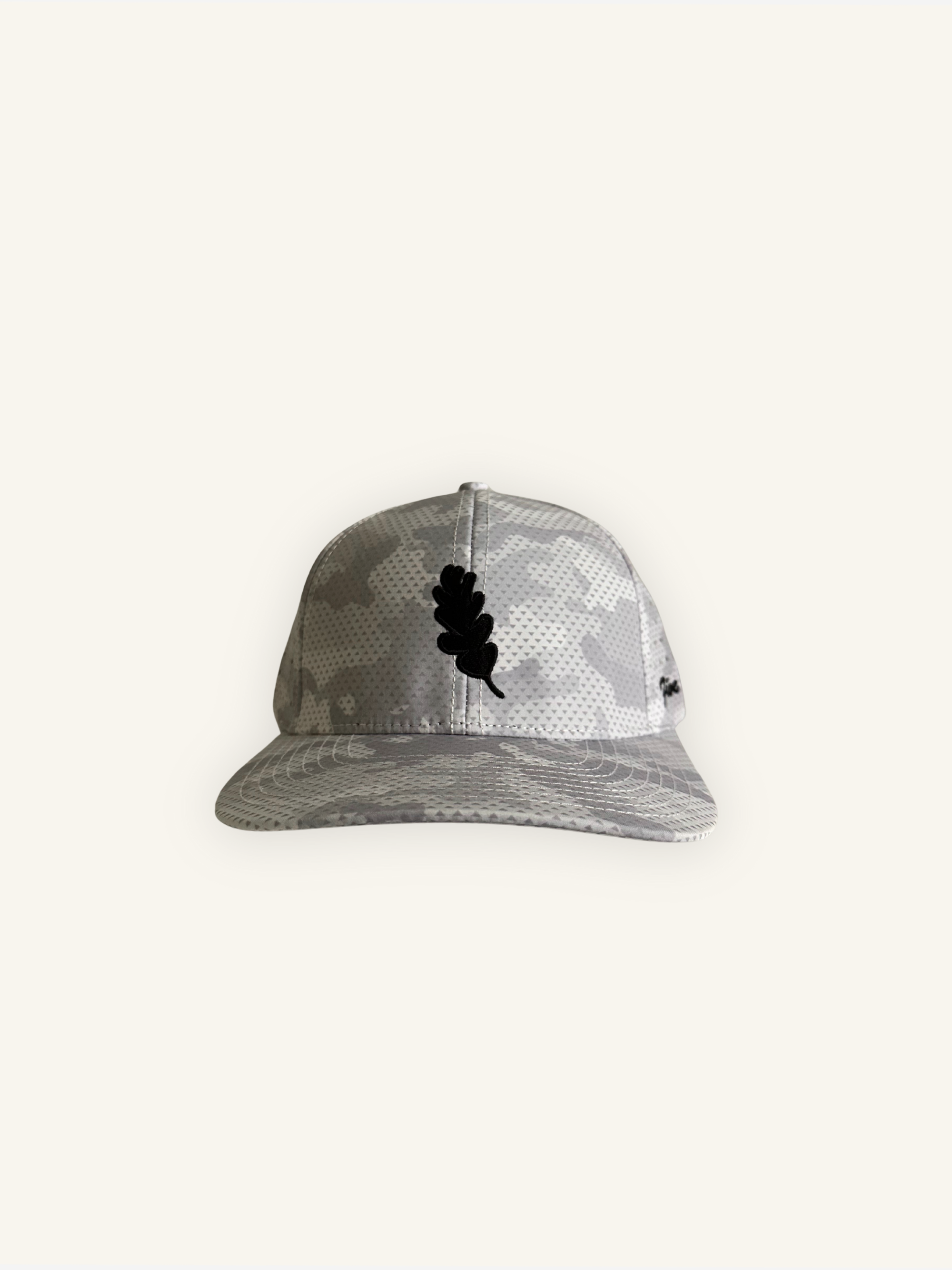 White Camo Performance Golf Hat