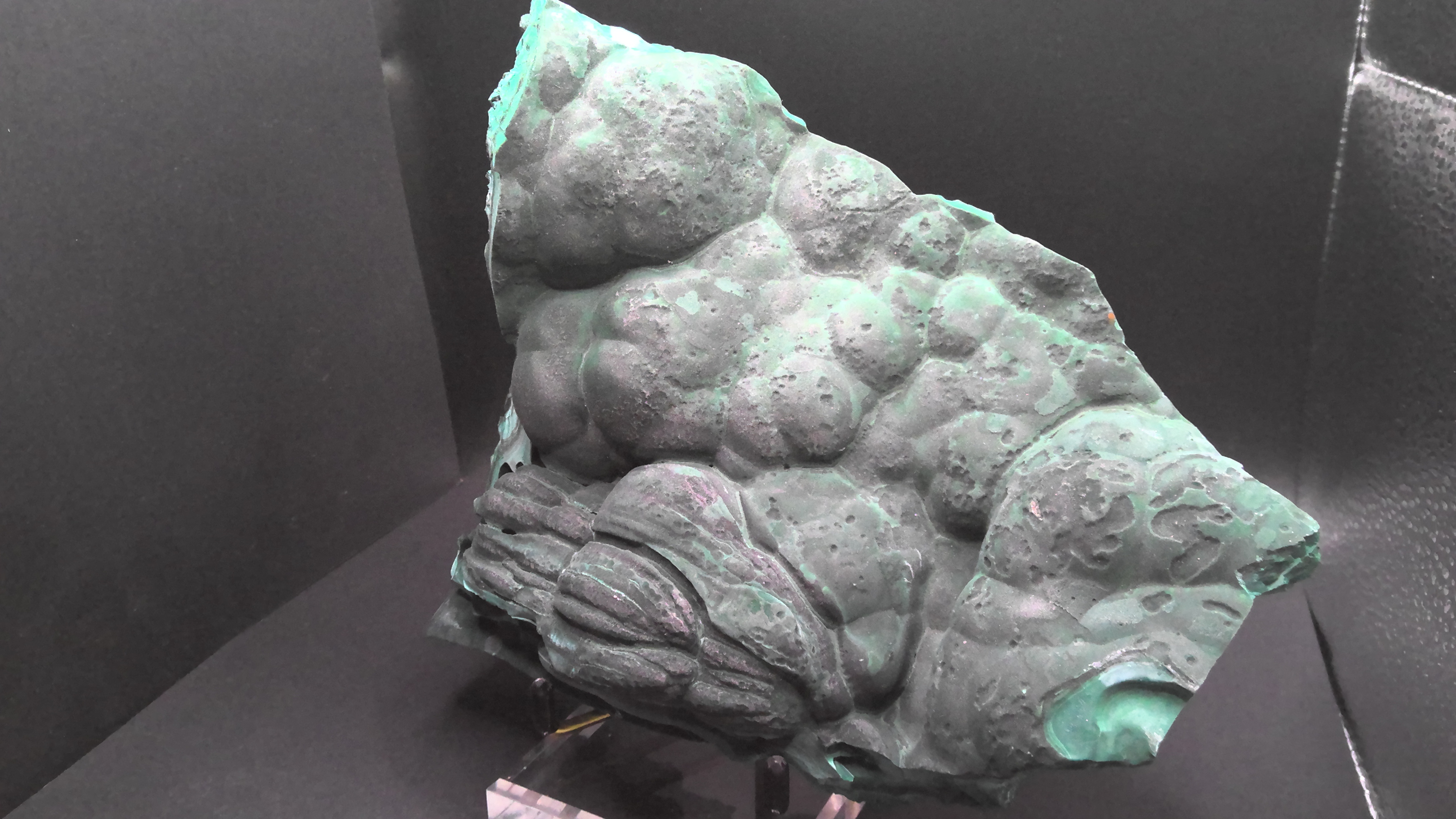 Large Botryoidal Malachite Slab - Congo