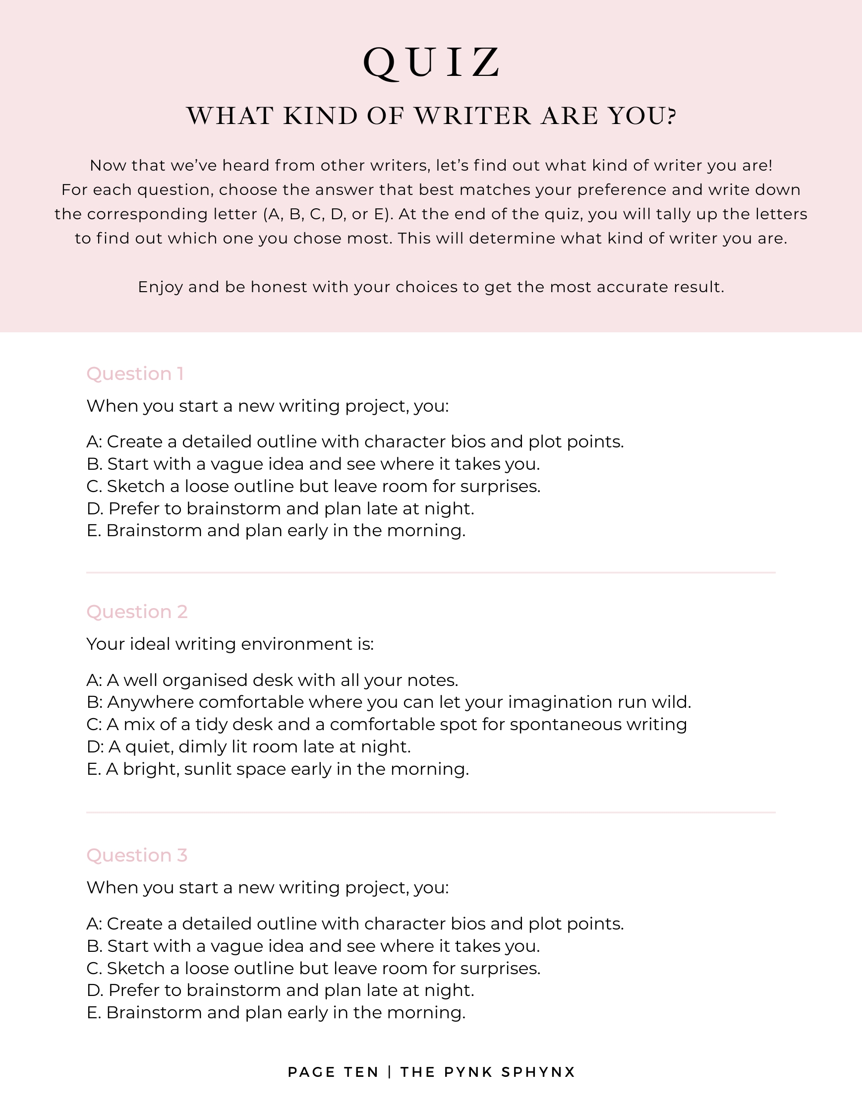 Writer Identity & Voice