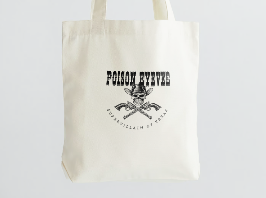 WHITE - "SUPERVILLAIN OF TEXAS" - TOTE BAG