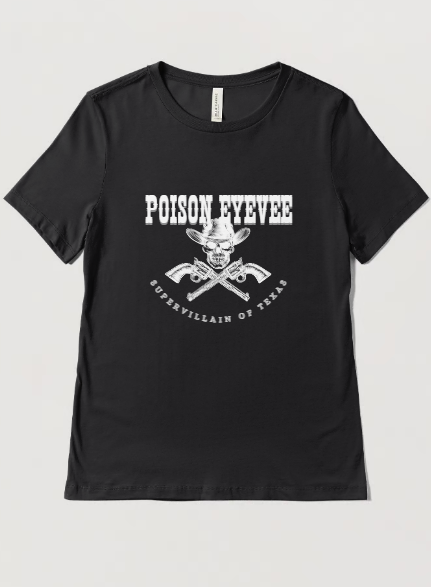 WHITE - "SUPERVILLAIN OF TEXAS" - UNISEX LOGO