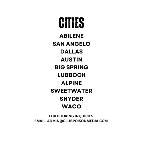 Club Poison Entertainment Cities Shirt