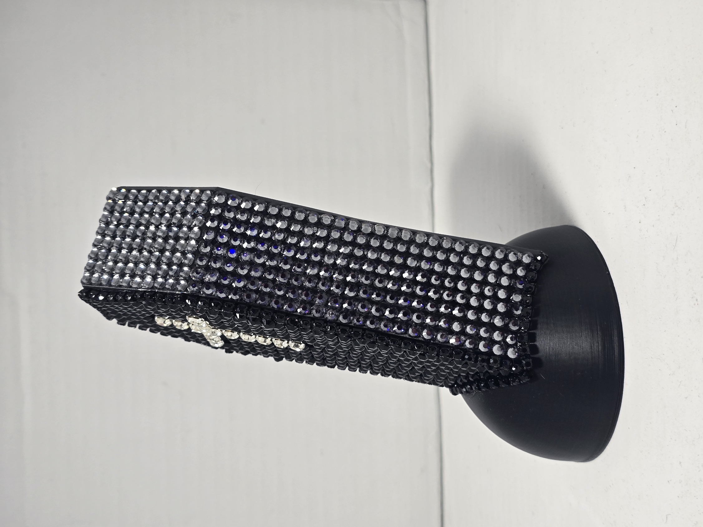 Medium Black Coffin-Shaped Decorative Piece