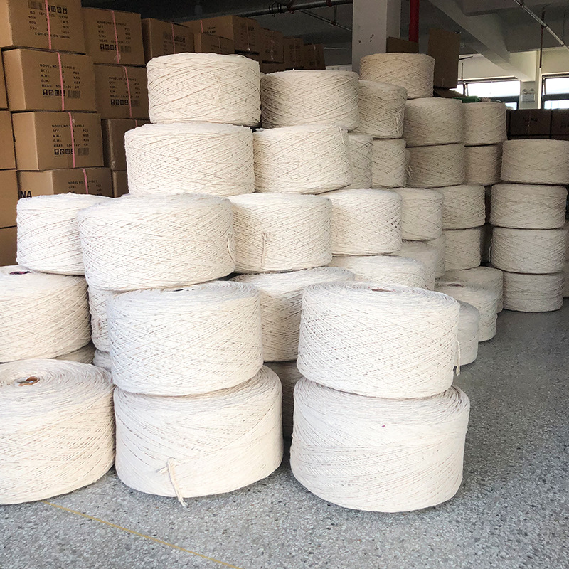 Manufacturer Wholesale Ne 0.5 ( Nm 1) Eco Friendly Cheap Regenerated Cotton Blended Dust Mop Yarn Blended Blended Mop Yarn