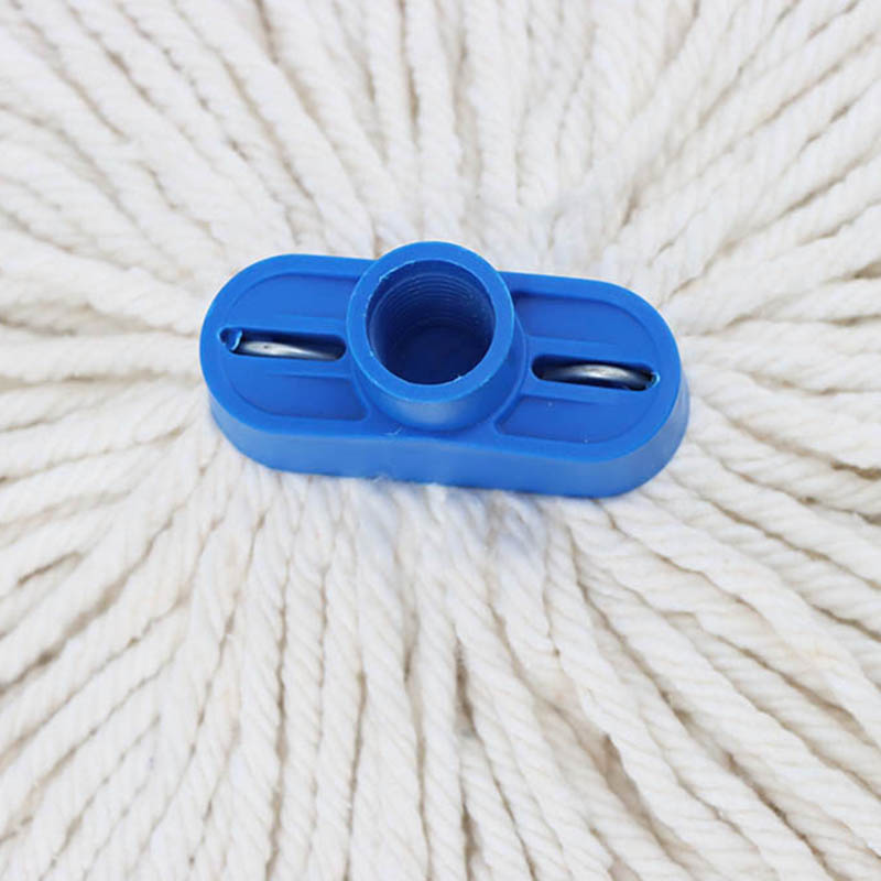 China mop Manufacturers Wholesale Ellipse plastic cotton round mop head with wire