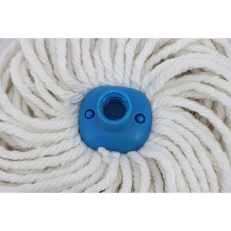 China mop Manufacturers Wholesale Milk white cotton round mop