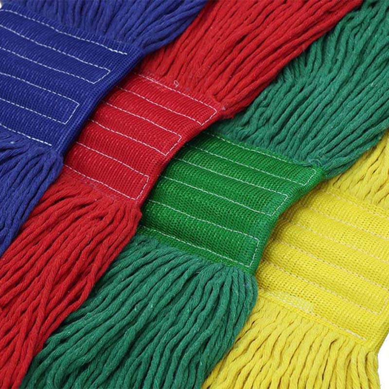 China mop Manufacturers Wholesale four colors cotton wet mop