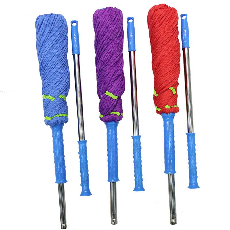 China Wholesale Extendable stainless steel handle cleaning microfiber twist floor mop