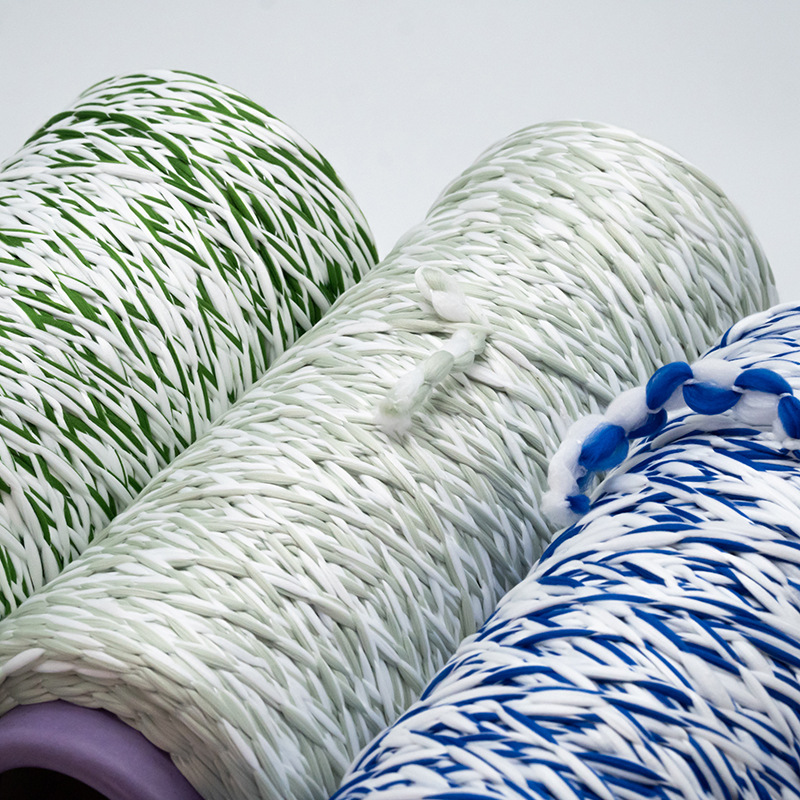 Manufacturer Wholesale Cheap Weaving Spun Microfiber Mop Yarn Recycled Twist Dty Cotton Microfiber Yarn Cotton Yarn Material for Mop