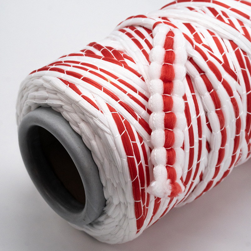 Manufacturer Strong Water Absorption High Quality Multi-colors 100% Dty Spun Polyester Macrame Filament Micro Mop Yarn
