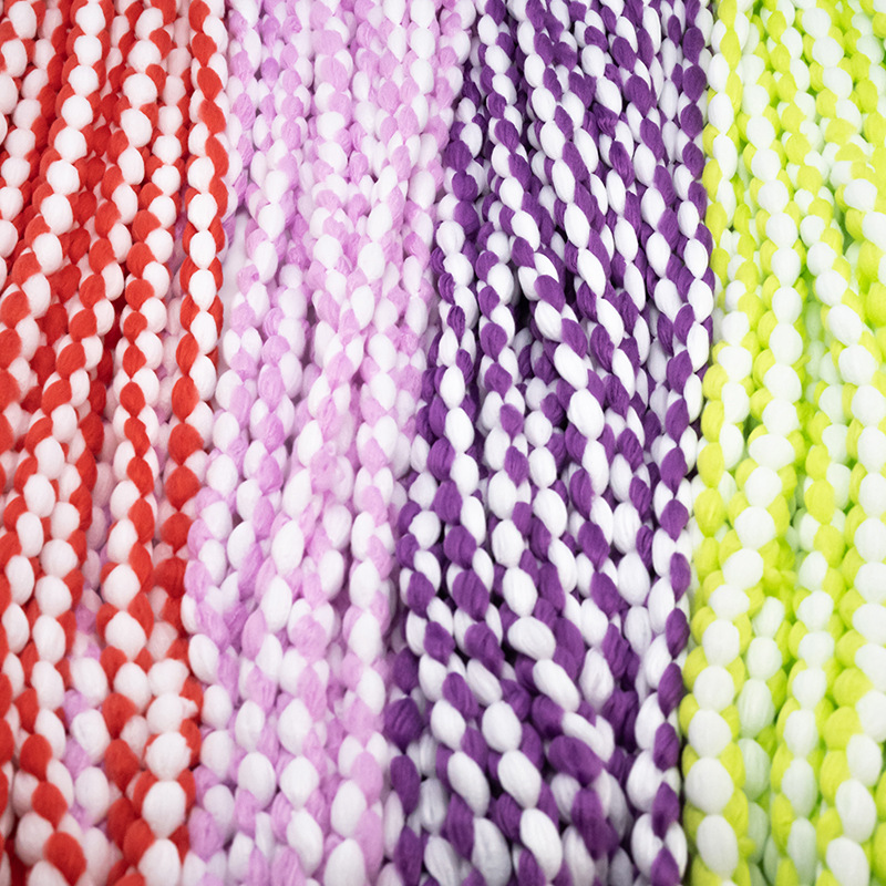 Manufacturer Wholesale 100% Polyester 333D/300D Blue Stripe Microfiber Mop Yarn High Quality Yarn