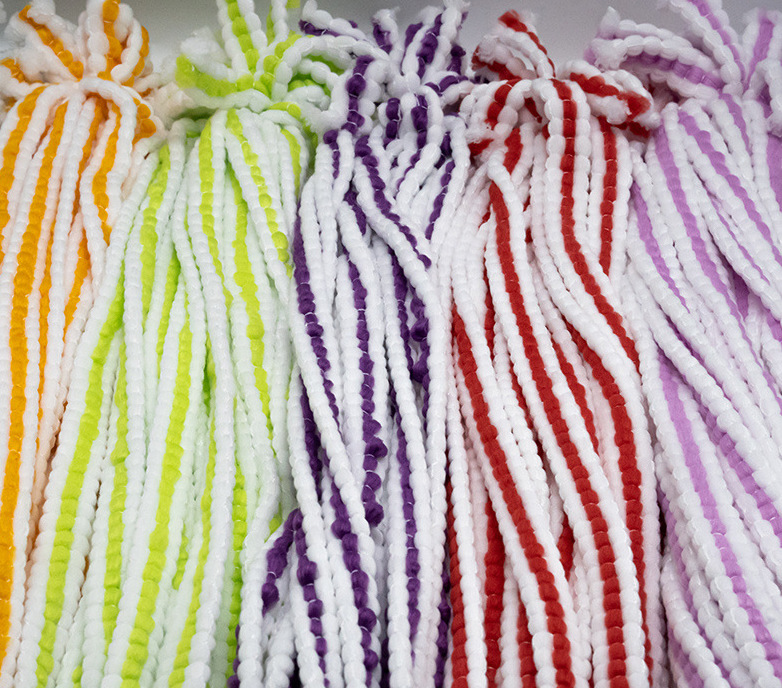all colores Raw Material microfiber yarn for mops