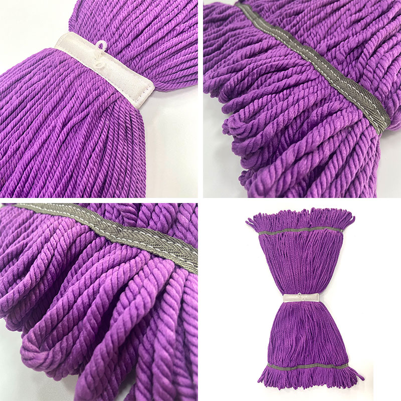 China mop Manufacturers Wholesale Purple microfiber wet mop refill