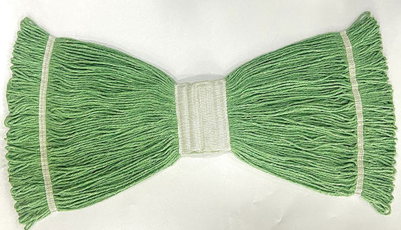 China mop Manufacturers Wholesale Green color wet mop loop ended refill with net cloth