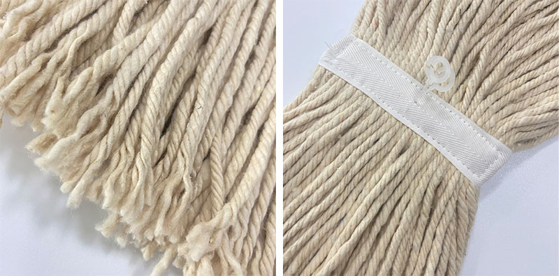 China mop Manufacturers Wholesale White cotton wet mop refill