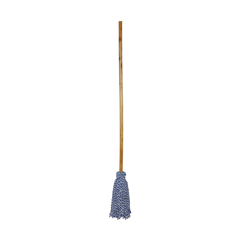 China mop Manufacturers Wholesale Wooden pole dyed cotton yarn mop
