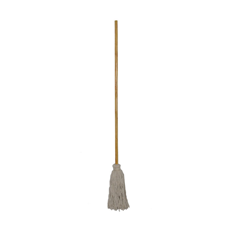 China mop Manufacturers Wholesale Wooden pole dyed cotton yarn mop