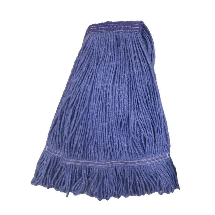 China Manufacturer Wholesale 4-ply cotton mop yarn recycle material twisted yarn for mop blue yarn
