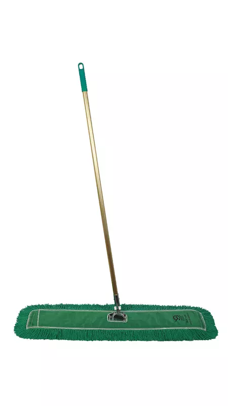 China mop Manufacturers Wholesale Green Dry Dust Mop for Industrial Purpose