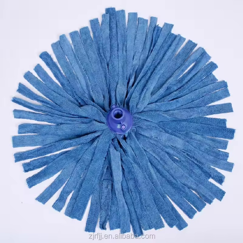 China mop Manufacturers Wholesale Microfiber kitchen round mop head with 1.2m stainless steel stick
