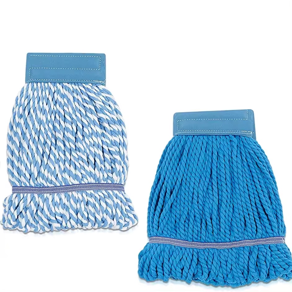 China mop Manufacturers Wholesale Commercial Grade Microfiber Looped Mop, Replacement Heads