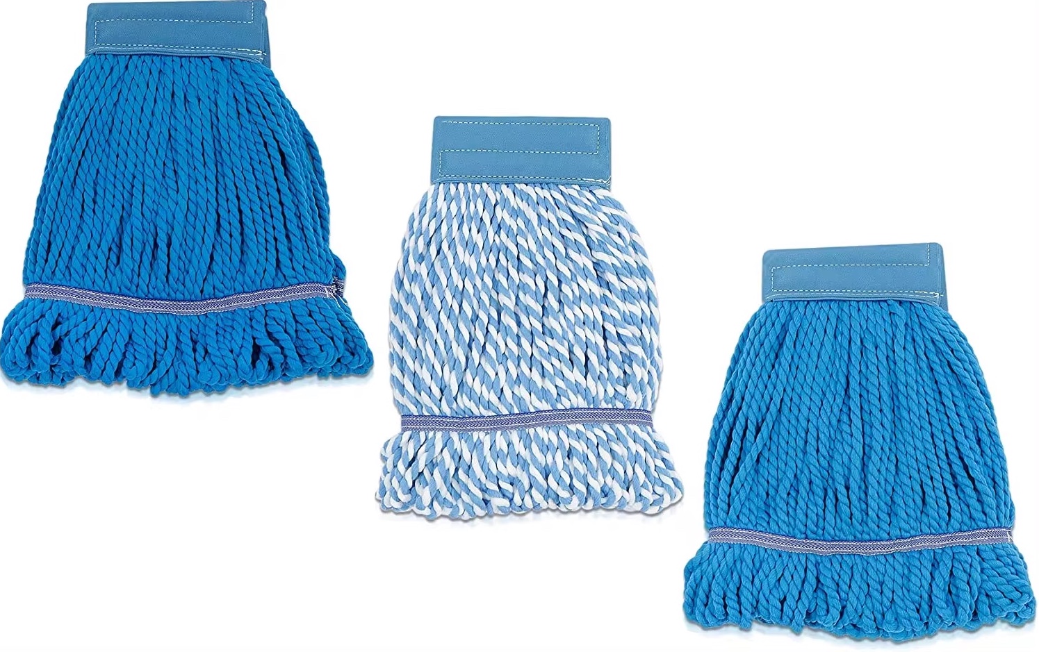 China mop Manufacturers Wholesale Commercial Grade Microfiber Looped Mop, Replacement Heads