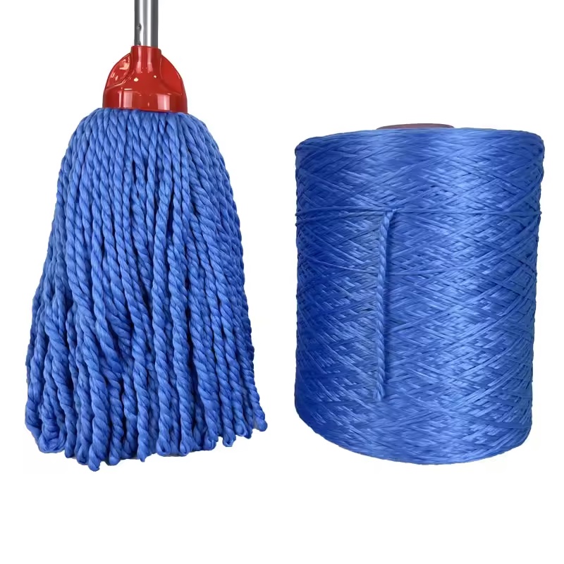 China mop Manufacturers Wholesale New Design Easy Used Microfiber Thread Washable Floor Cleaning Wet Mop Head Refill
