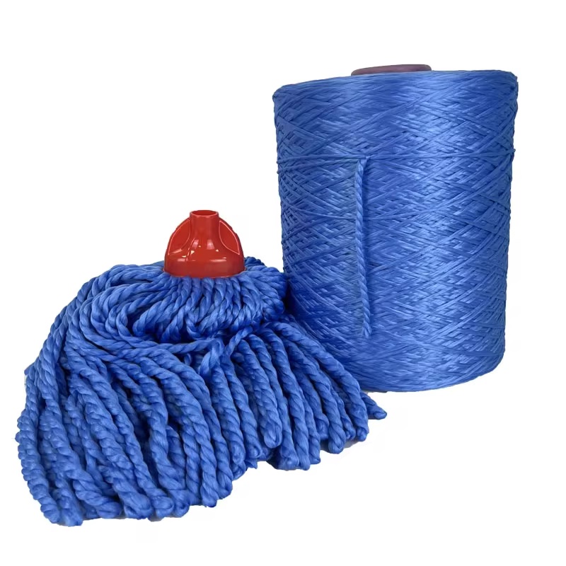 China mop Manufacturers Wholesale New Design Easy Used Microfiber Thread Washable Floor Cleaning Wet Mop Head Refill
