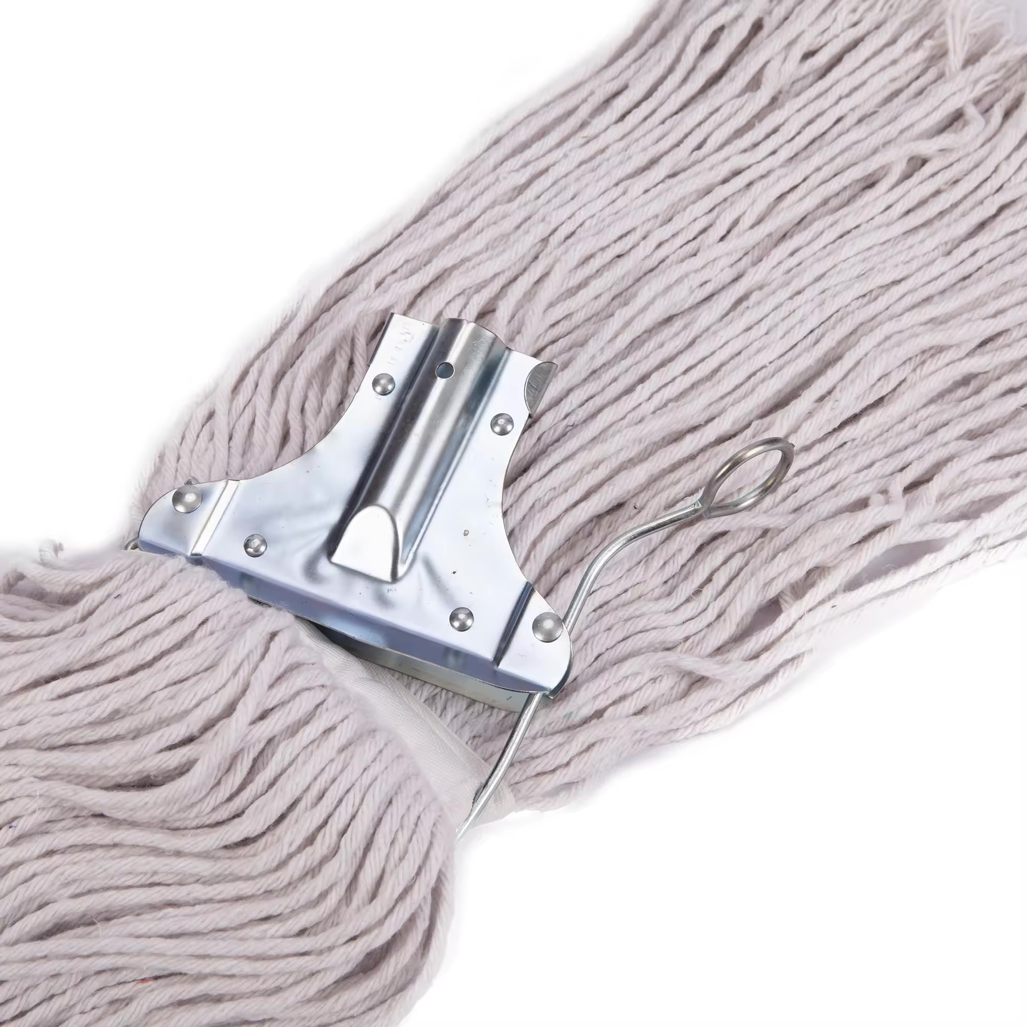 China mop Manufacturers Wholesale Industrial floor cleaning cotton mop thick yarn cut headband wet mop head