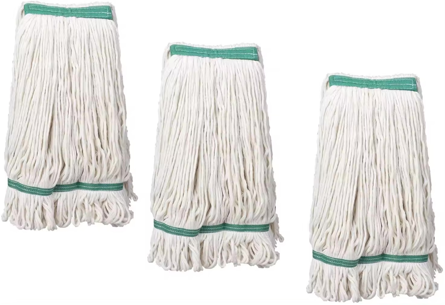 China mop Manufacturers Wholesale Mop Heads Commercial Grade Looped End Heavy Duty Large Mop Head of Blue 4-Ply Synthetic Yarn Industrial Wet Mop Head