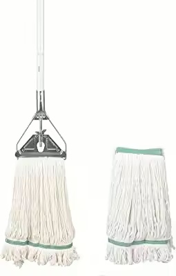China mop Manufacturers Wholesale Mop Heads Commercial Grade Looped End Heavy Duty Large Mop Head of Blue 4-Ply Synthetic Yarn Industrial Wet Mop Head