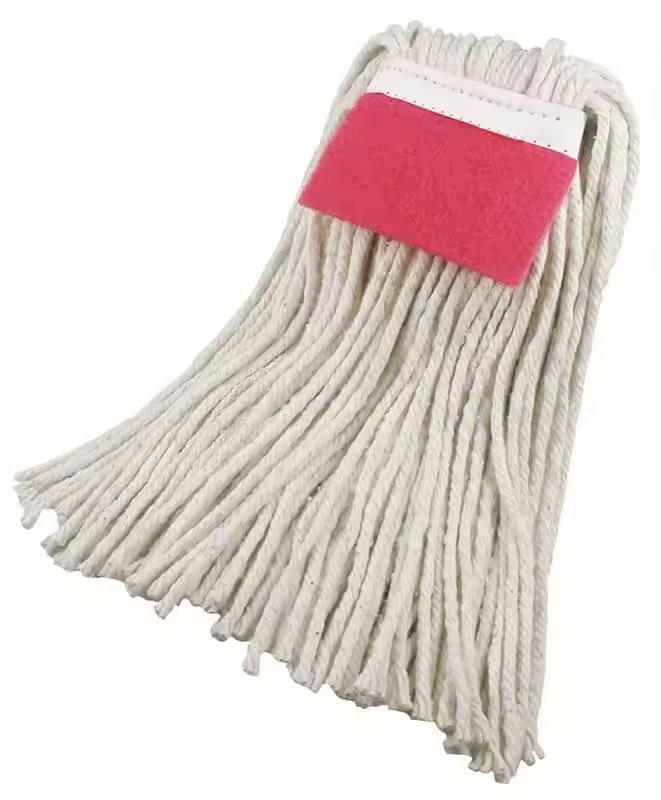 China mop Manufacturers Wholesale Customized Color Easy Replacement Quick-drying Cotton Flat Mop Heads