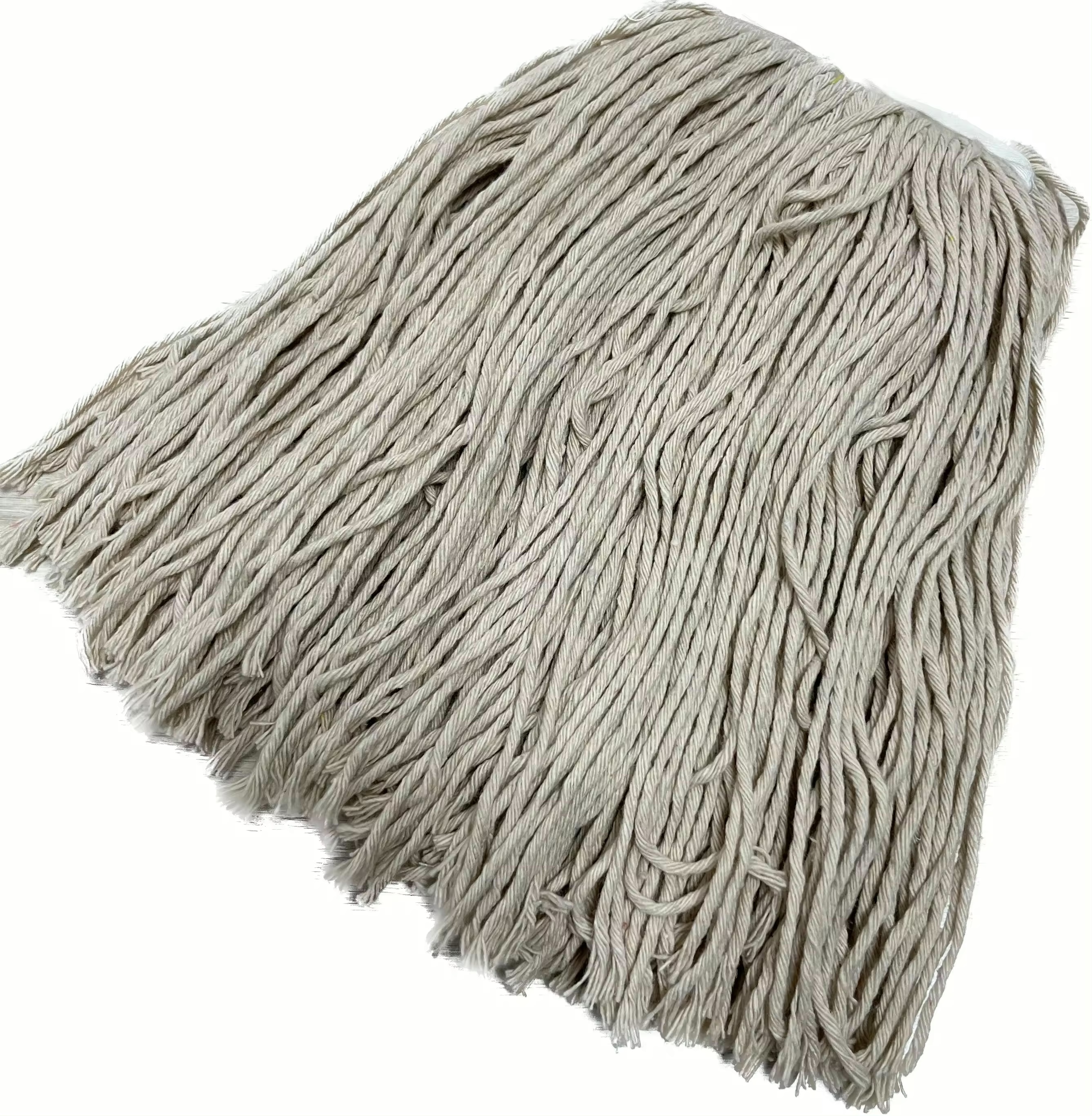 China mop Manufacturers Wholesale High Class Exporting to Korea Cotton Yarn Dry and Wet American Mop Head International Retailer for Mops Parts Replacement