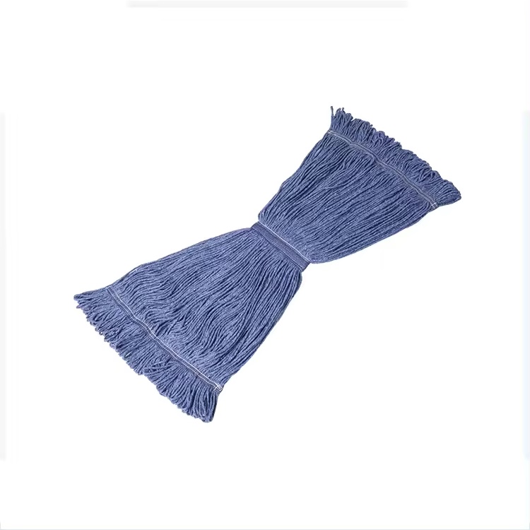China mop Manufacturers Wholesale Customized Design Floor Cleaning Wet Mop Looped End Industrial Cleaning Cotton Mop Head