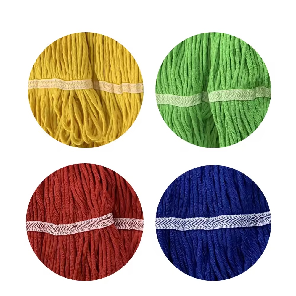 China mop Manufacturers Wholesale Commercial industrial mop for hotel restaurant household cleaning wet mop floor cotton mop with aluminum stick handle