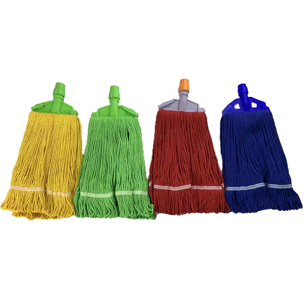 China mop Manufacturers Wholesale Commercial industrial mop for hotel restaurant household cleaning wet mop floor cotton mop with aluminum stick handle