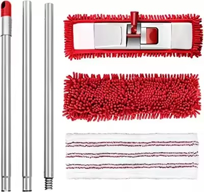 China Manufacturer wholesale Microfiber Chenille Flat Mop-Housekeeping Cleaning Dusting Flat Mop