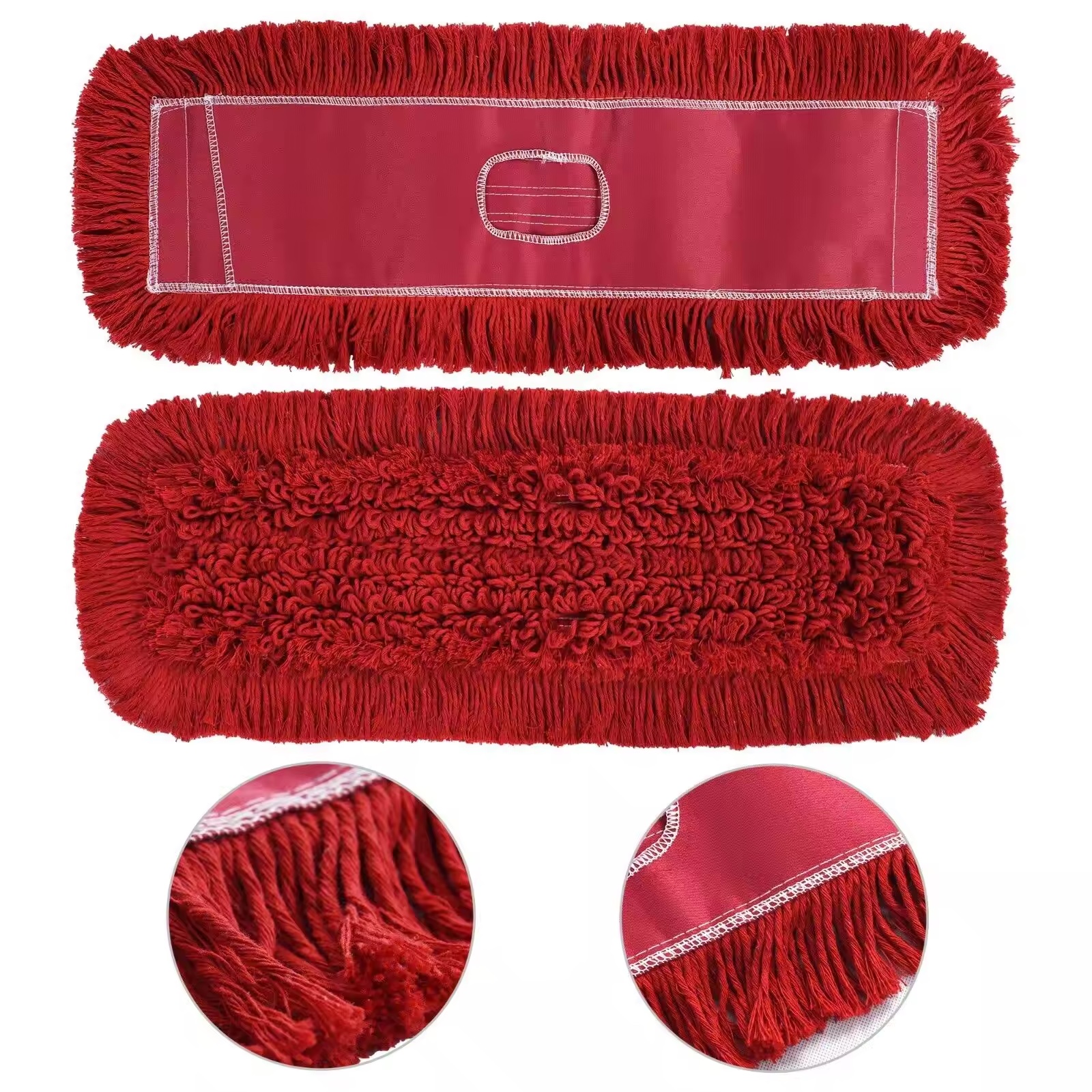 High Quality Commercial Cotton Yarn Warehouse Floor Flat Cleaning Dust Mop refill