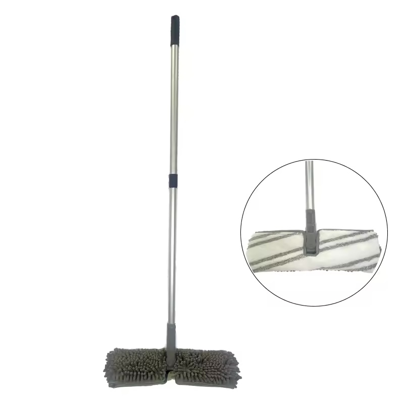 Microfiber dust mop refill flat mop chenille microfiber double side mop pad