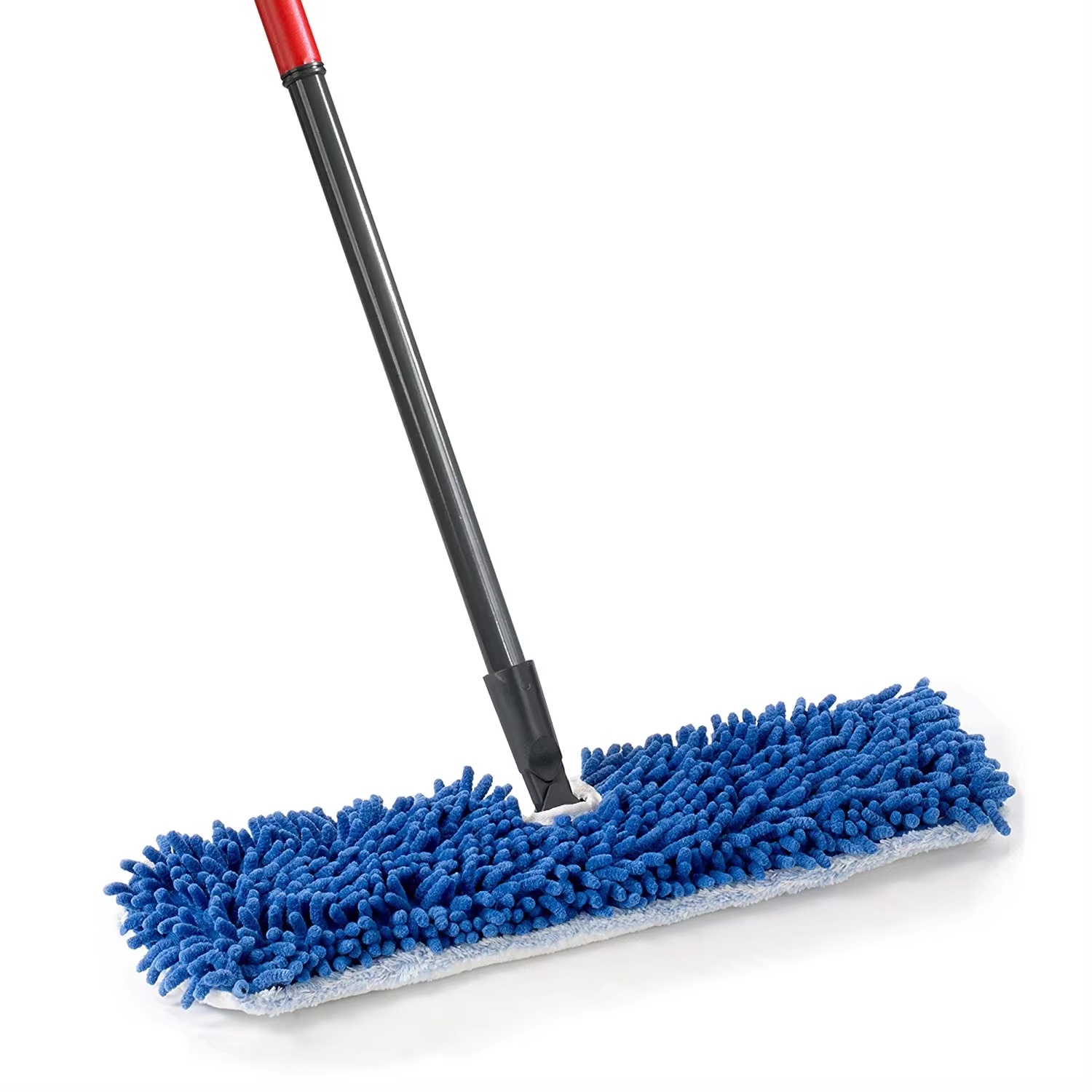 Detachable Telescopic Long Handle Double-Sided Flip Mop, Dust Mops for Hardwood Floors , Flat Chenille Dry & Wet Mop for Tile an