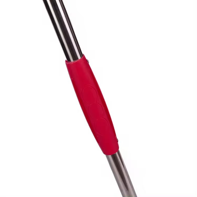 Extendable stainless steel handle cleaning microfiber twist floor mop